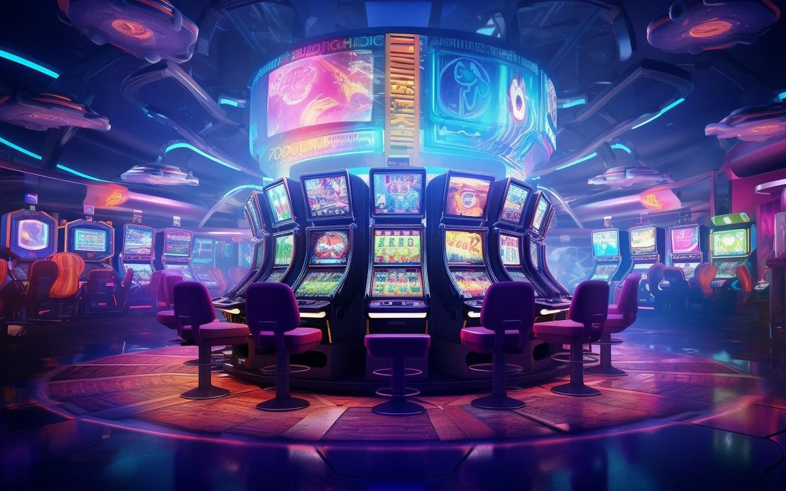 Visual permainan slot dengan tema hiburan digital